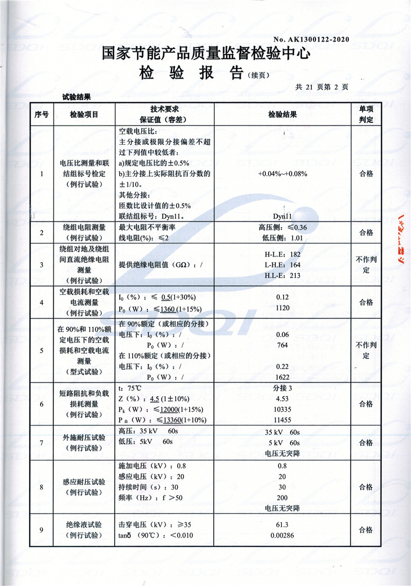 高低压试验报告-S11-1250前锋前锋前锋油浸式变压器-2.jpg
